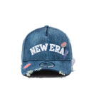 【ゴルフ】 9FORTY A-Frame リペアステッチ アーチロゴ ウォッシュドデニム - 13059075-OSFM | NEW ERA ニューエラ公式オンラインストア