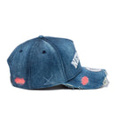【ゴルフ】 9FORTY A-Frame リペアステッチ アーチロゴ ウォッシュドデニム - 13059075-OSFM | NEW ERA ニューエラ公式オンラインストア