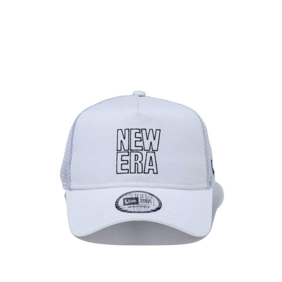 9FORTY A-Frame トラッカー スクエアニューエラ アウトライン ホワイト - 13059204-OSFM | NEW ERA ニューエラ公式オンラインストア
