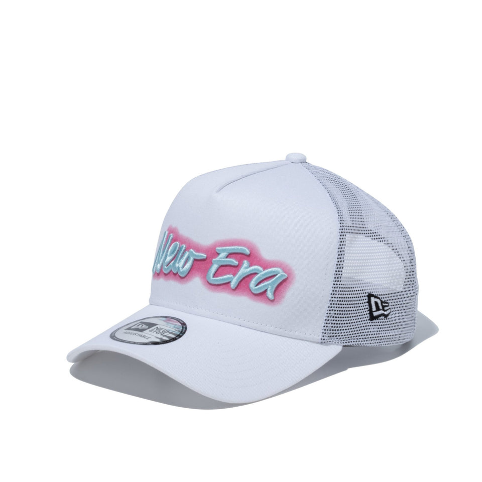 9FORTY A-Frame トラッカー スプレーロゴ ホワイト - 13059206-OSFM | NEW ERA ニューエラ公式オンラインストア