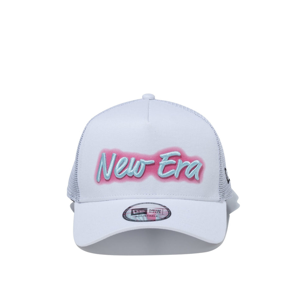 9FORTY A-Frame トラッカー スプレーロゴ ホワイト - 13059206-OSFM | NEW ERA ニューエラ公式オンラインストア