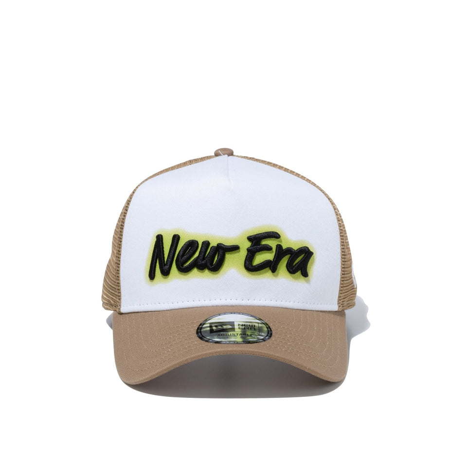 9FORTY A-Frame トラッカー スプレーロゴ カーキ - 13059207-OSFM | NEW ERA ニューエラ公式オンラインストア