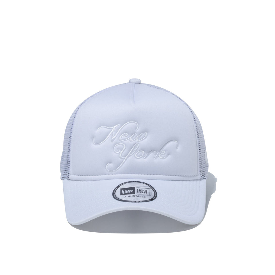 9FORTY A-Frame トラッカー ニューヨーク ホワイト - 13059230-OSFM | NEW ERA ニューエラ公式オンラインストア