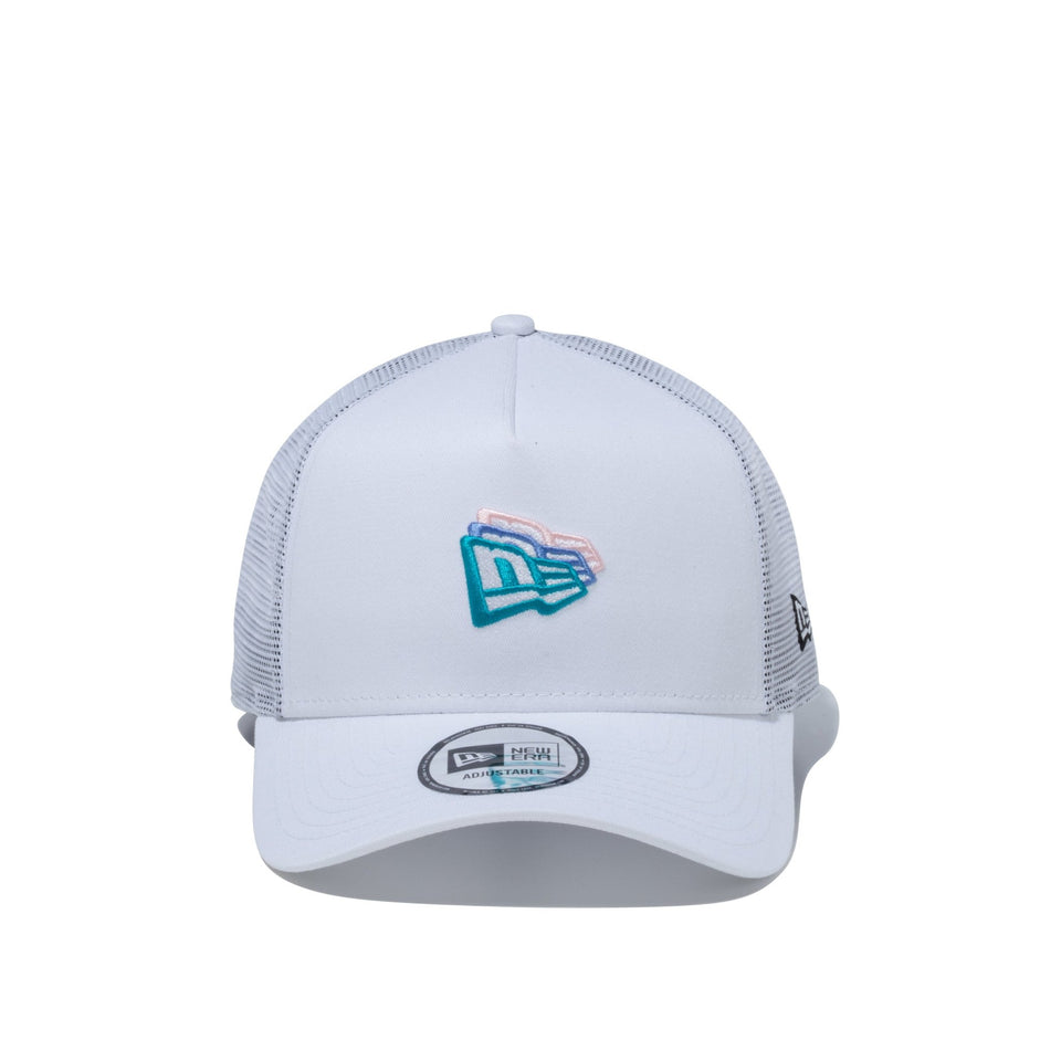 9FORTY A-Frame トラッカー モーションロゴ フラッグロゴ ホワイト - 13059238-OSFM | NEW ERA ニューエラ公式オンラインストア