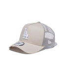 9FORTY A-Frame トラッカー タイプライター ロサンゼルス・ドジャース ライトベージュ - 13059248-OSFM | NEW ERA ニューエラ公式オンラインストア
