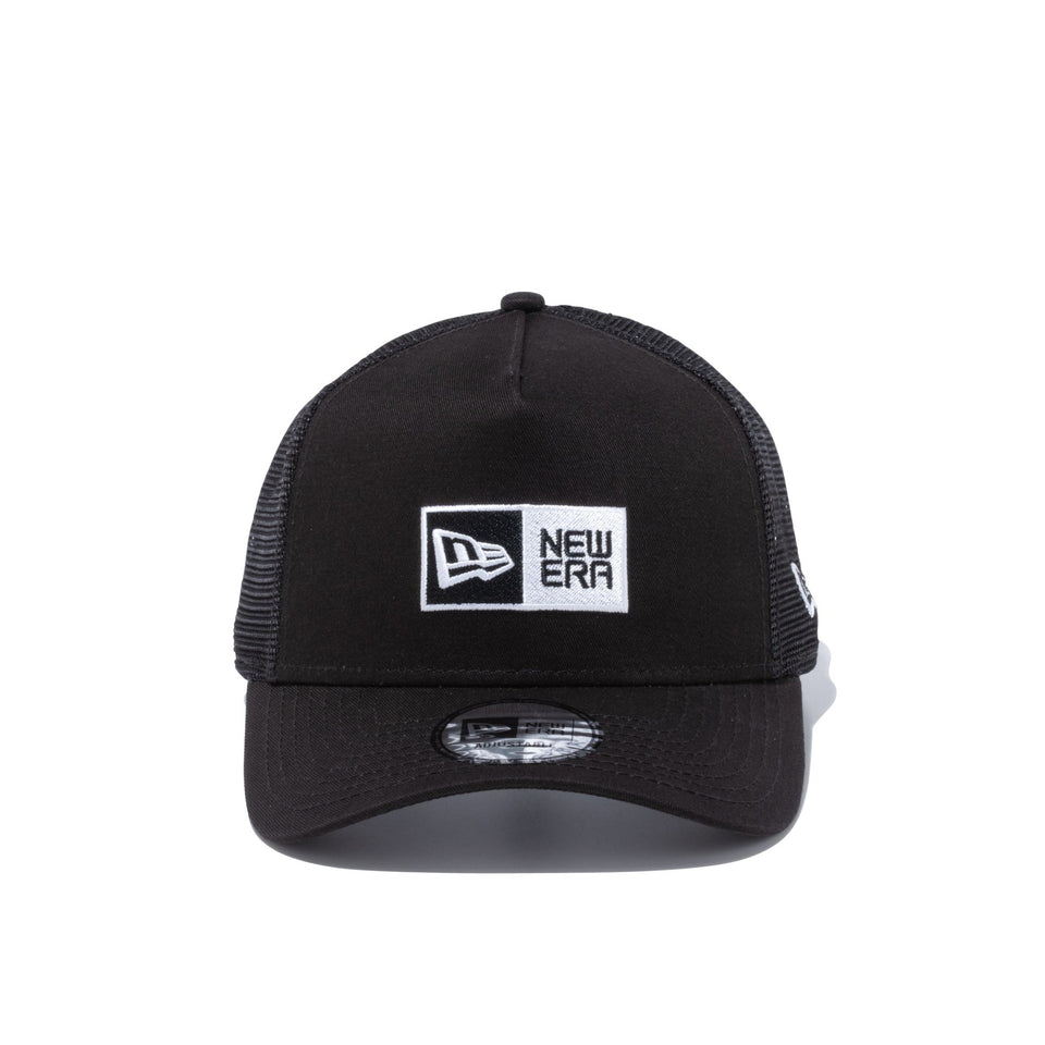 9FORTY A-Frame トラッカー ボックスロゴ ブラック × ホワイト - 13059275-OSFM | NEW ERA ニューエラ公式オンラインストア