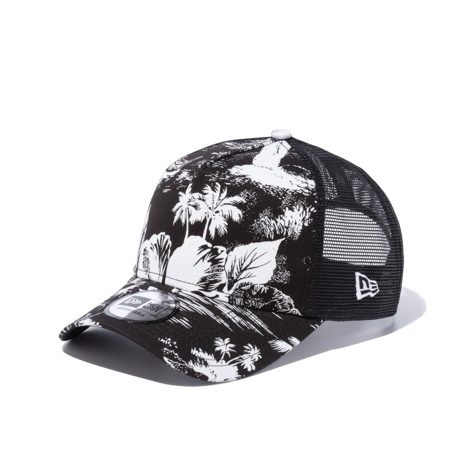 9FORTY A-Frame トラッカー アロハ ブラックアロハ - 13059281-OSFM | NEW ERA ニューエラ公式オンラインストア
