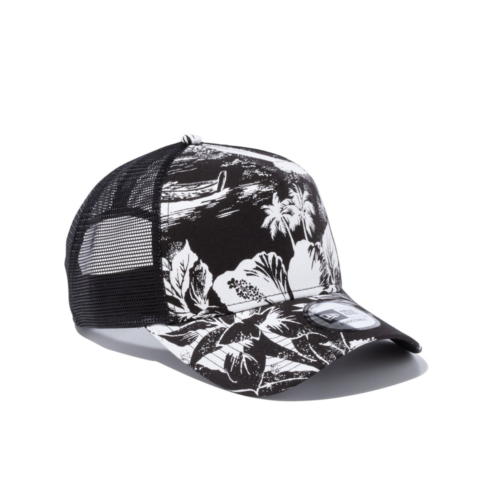 9FORTY A-Frame トラッカー アロハ ブラックアロハ - 13059281-OSFM | NEW ERA ニューエラ公式オンラインストア