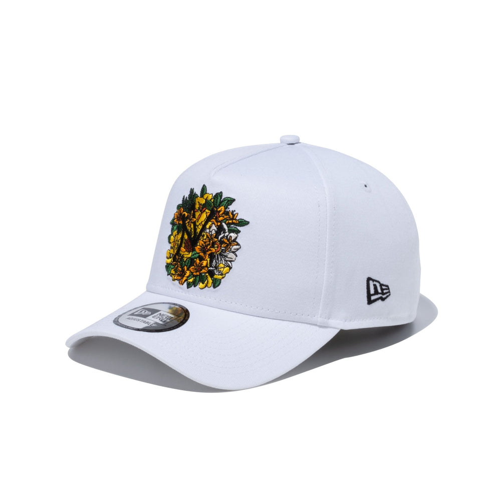 9FORTY A-Frame フラワー ニューヨーク・ヤンキース ホワイト - 13059296-OSFM | NEW ERA ニューエラ公式オンラインストア