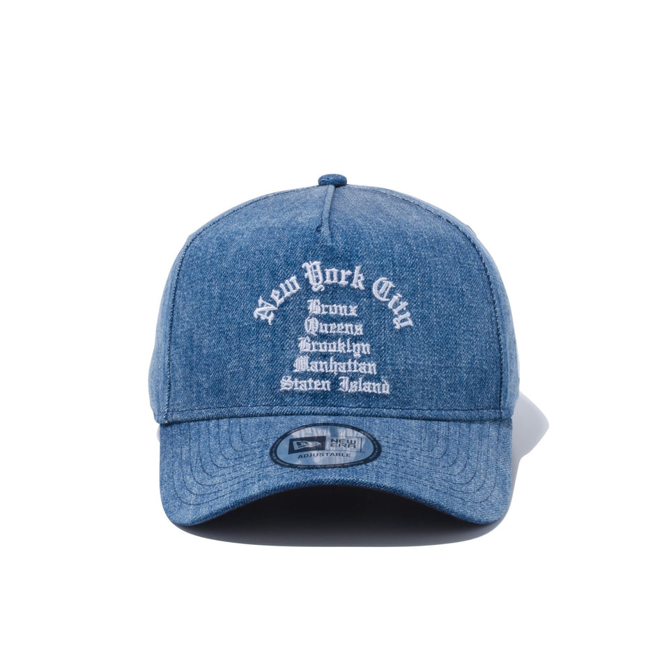 9FORTY A-Frame トラッカー 5BOROUGHTS ウォッシュドデニム - 12711462-OSFM | NEW ERA ニューエラ公式オンラインストア