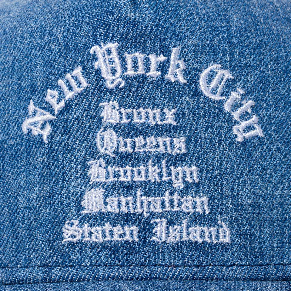 9FORTY A-Frame トラッカー 5BOROUGHTS ウォッシュドデニム - 12711462-OSFM | NEW ERA ニューエラ公式オンラインストア