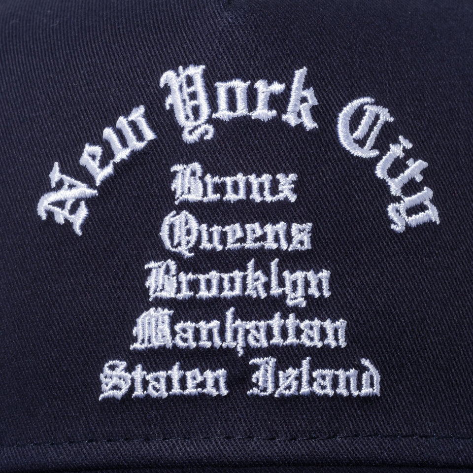 9FORTY A-Frame トラッカー 5BOROUGHTS ネイビー - 12711463-OSFM | NEW ERA ニューエラ公式オンラインストア