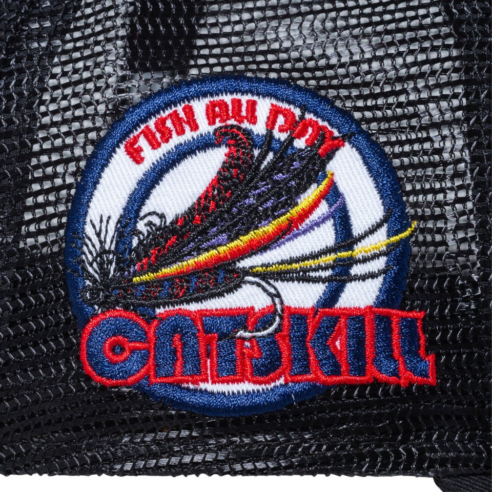 9FORTY A-Frame トラッカー Angler Club キャッツキル ブラック【ニューエラアウトドア】 - 13516255-OSFM | NEW ERA ニューエラ公式オンラインストア