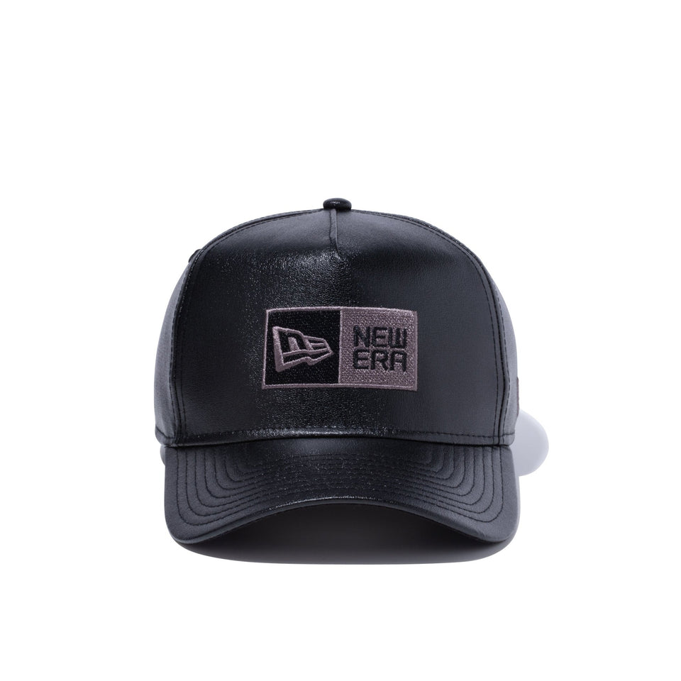 9FORTY A-Frame Box Logo ボックスロゴ シンセティックレザー ブラック - 13328286-OSFM | NEW ERA ニューエラ公式オンラインストア