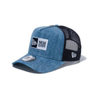 9FORTY A-Frame トラッカー Box Logo ボックスロゴ ウォッシュドデニム - 13515948-OSFM | NEW ERA ニューエラ公式オンラインストア