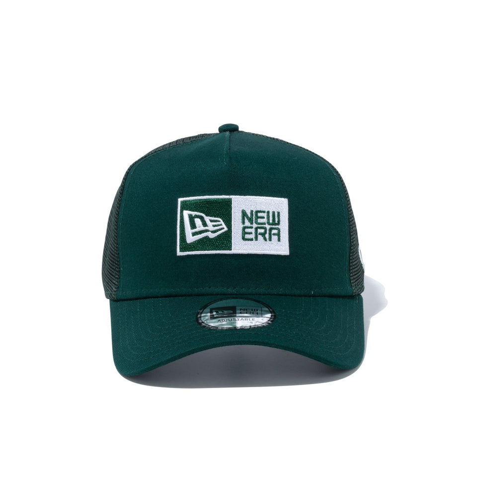 9FORTY A-Frame トラッカー Box Logo ボックスロゴ ダークグリーン - 13515951-OSFM | NEW ERA ニューエラ公式オンラインストア