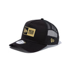 9FORTY A-Frame トラッカー Box Logo ボックスロゴ ブラック × ゴールド - 13515952-OSFM | NEW ERA ニューエラ公式オンラインストア