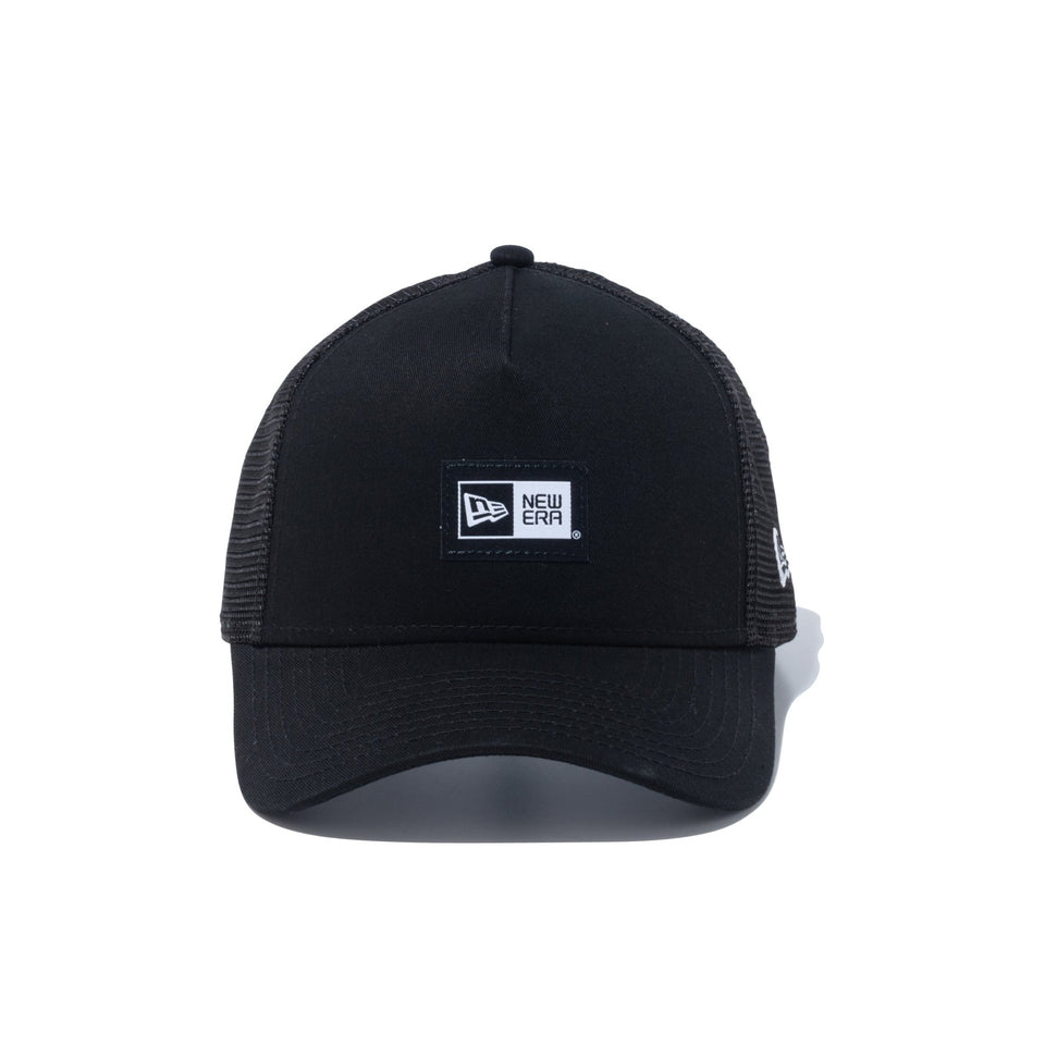 9FORTY A-Frame トラッカー Box Logo ボックスロゴ ウーブンパッチ ブラック - 14109744-OSFM | NEW ERA ニューエラ公式オンラインストア