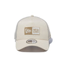 9FORTY A-Frame トラッカー Box Logo ボックスロゴ Trucker ライトクリーム - 13750974-OSFM | NEW ERA ニューエラ公式オンラインストア