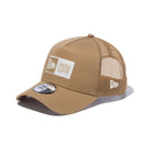 9FORTY A-Frame トラッカー Box Logo ボックスロゴ Trucker カーキ - 13750975-OSFM | NEW ERA ニューエラ公式オンラインストア