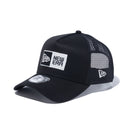 9FORTY A-Frame トラッカー Box Logo ボックスロゴ Trucker ブラック × ホワイト - 13750976-OSFM | NEW ERA ニューエラ公式オンラインストア