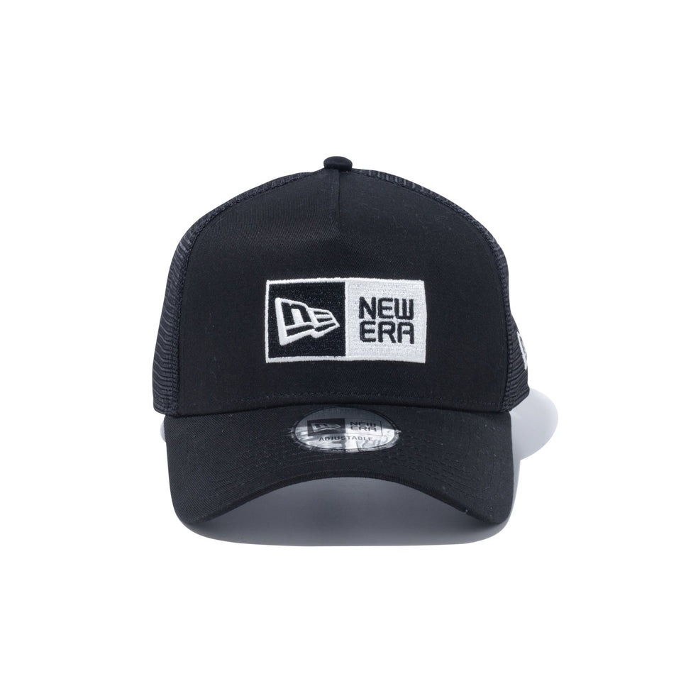 9FORTY A-Frame トラッカー Box Logo ボックスロゴ Trucker ブラック × ホワイト - 13750976-OSFM | NEW ERA ニューエラ公式オンラインストア