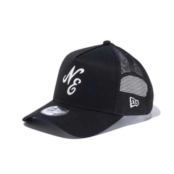 LINKABLE ロゴキャップ　ブラック×オフ 9forty-a-frame-classic-logo-