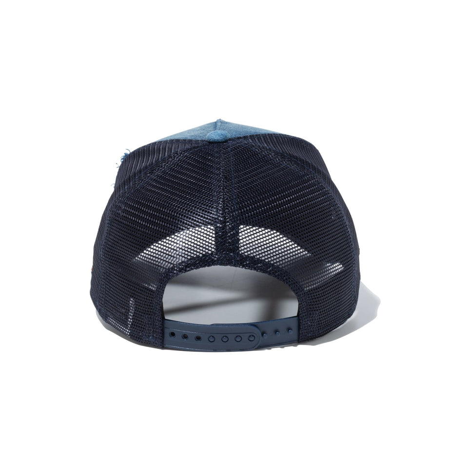 【ゴルフ】9FORTY A-Frame トラッカー Damage Denim ダメージデニム ウォッシュドデニム - 13517950-OSFM | NEW ERA ニューエラ公式オンラインストア