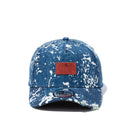 9FORTY A-Frame Damaged Denim ダメージドデニム レザーパッチ - 13328285-OSFM | NEW ERA ニューエラ公式オンラインストア