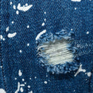 9FORTY A-Frame Damaged Denim ダメージドデニム レザーパッチ - 13328285-OSFM | NEW ERA ニューエラ公式オンラインストア