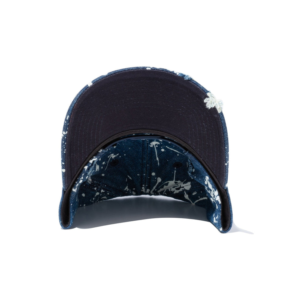 9FORTY A-Frame Damaged Denim ダメージドデニム レザーパッチ - 13328285-OSFM | NEW ERA ニューエラ公式オンラインストア