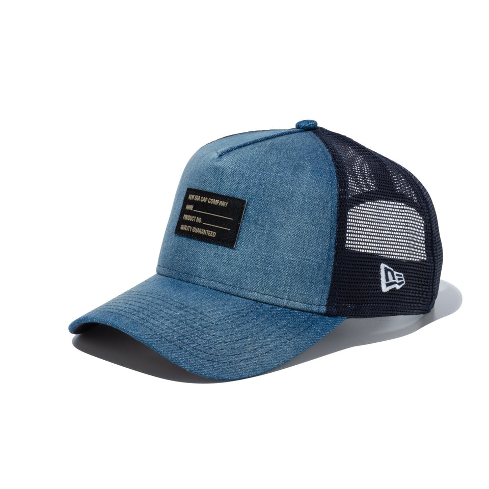 9FORTY A-Frame トラッカー Denim ウォッシュドデニム × ラベル - 13515938-OSFM | NEW ERA ニューエラ公式オンラインストア