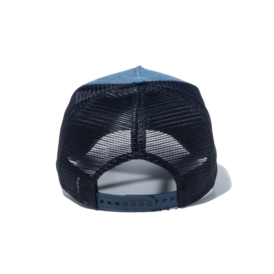 9FORTY A-Frame トラッカー Denim ウーブンパッチ ウォッシュドデニム - 14109668-OSFM | NEW ERA ニューエラ公式オンラインストア