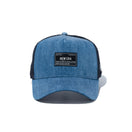 9FORTY A-Frame トラッカー Denim ウーブンパッチ ウォッシュドデニム - 14109668-OSFM | NEW ERA ニューエラ公式オンラインストア