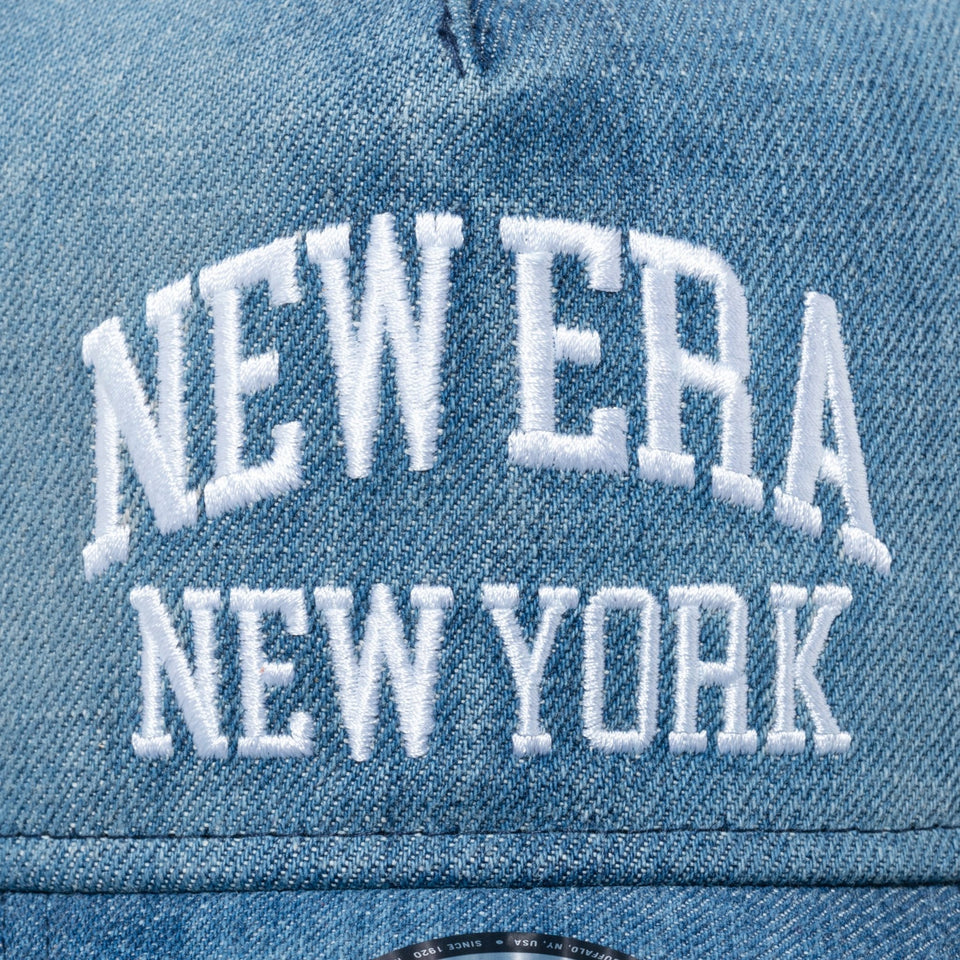 9FORTY A-Frame Denim Custom NEW ERA NEW YORK ウォッシュドデニム - 13515972-OSFM | NEW ERA ニューエラ公式オンラインストア