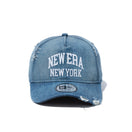 9FORTY A-Frame Denim Custom NEW ERA NEW YORK ウォッシュドデニム - 13515972-OSFM | NEW ERA ニューエラ公式オンラインストア