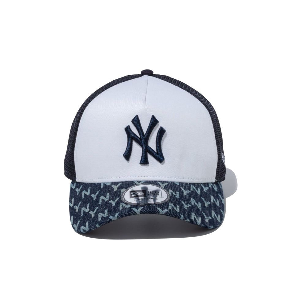 9FORTY A-Frame トラッカー Denim Monogram ニューヨーク・ヤンキース デニム モノグラム - 13515912-OSFM | NEW ERA ニューエラ公式オンラインストア