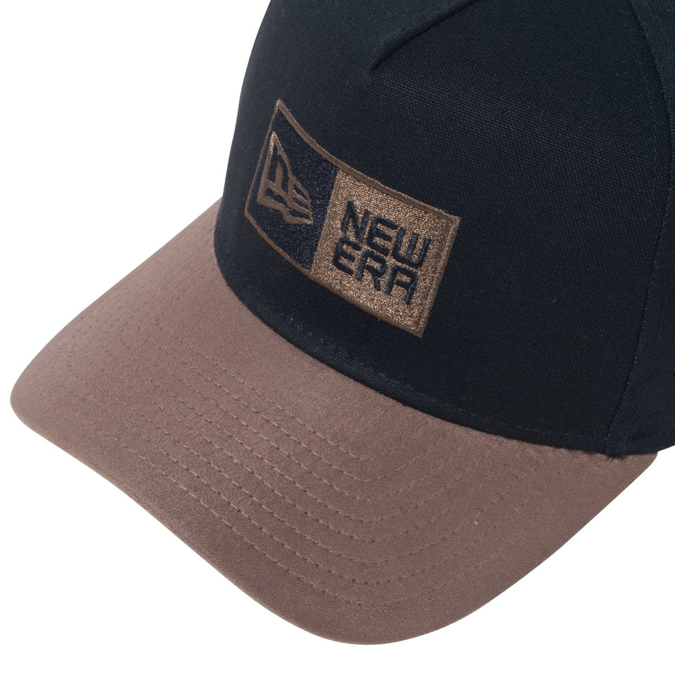 【ゴルフ】 9FORTY A-Frame Duck Canvas ダックキャンバス ブラック モカスウェードバイザー - 13762989-OSFM | NEW ERA ニューエラ公式オンラインストア