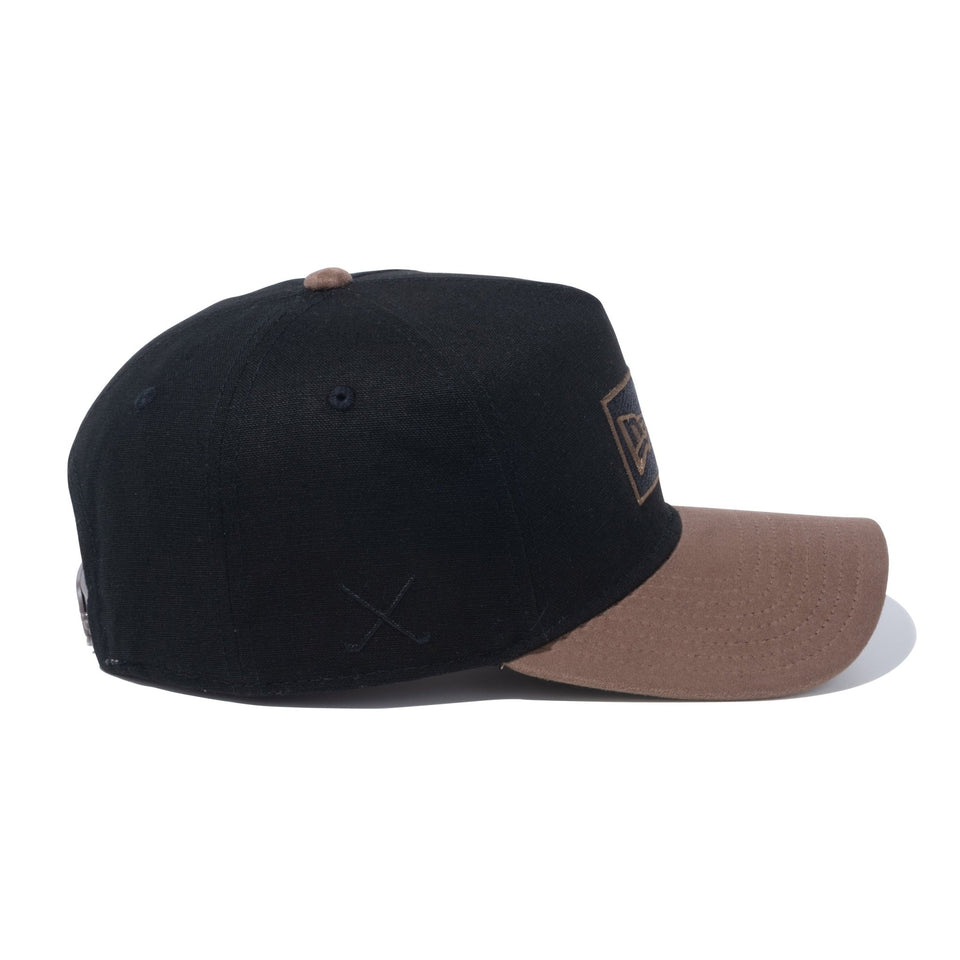 【ゴルフ】 9FORTY A-Frame Duck Canvas ダックキャンバス ブラック モカスウェードバイザー - 13762989-OSFM | NEW ERA ニューエラ公式オンラインストア