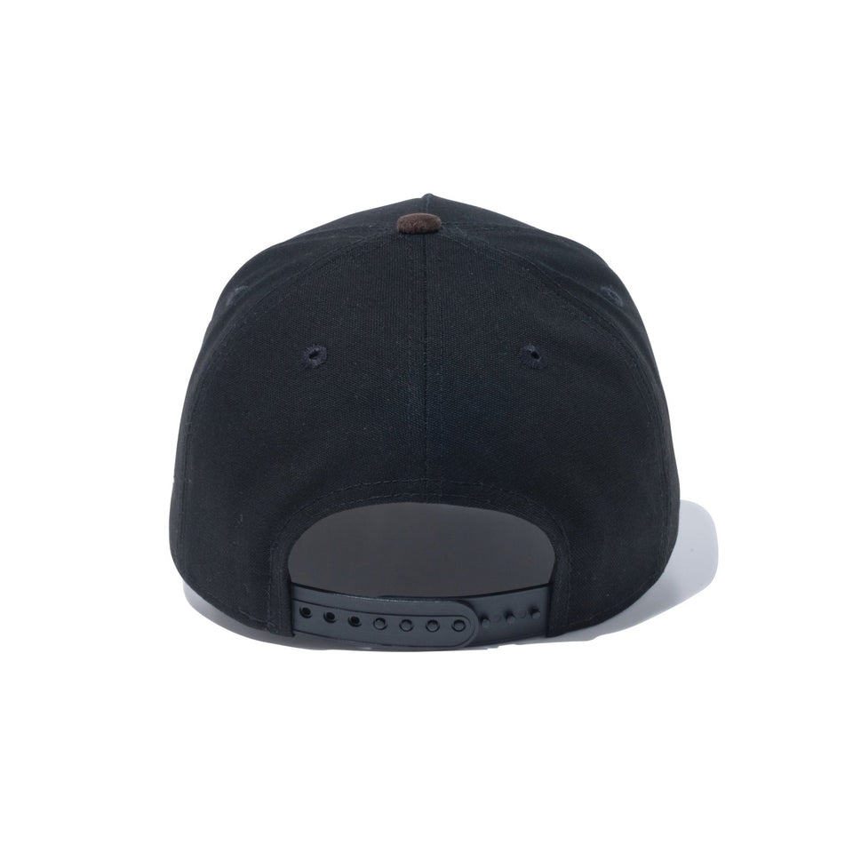 9FORTY A-Frame Duck Canvas Hunting ウーブンパッチ ダックキャンバス ブラック ブラウンスウェードバイザー - 13750996-OSFM | NEW ERA ニューエラ公式オンラインストア