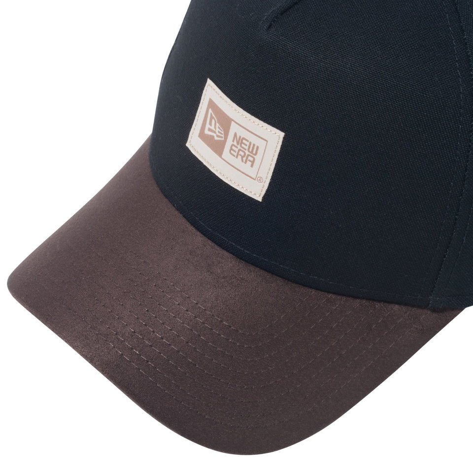 9FORTY A-Frame Duck Canvas Hunting ウーブンパッチ ダックキャンバス ブラック ブラウンスウェードバイザー - 13750996-OSFM | NEW ERA ニューエラ公式オンラインストア