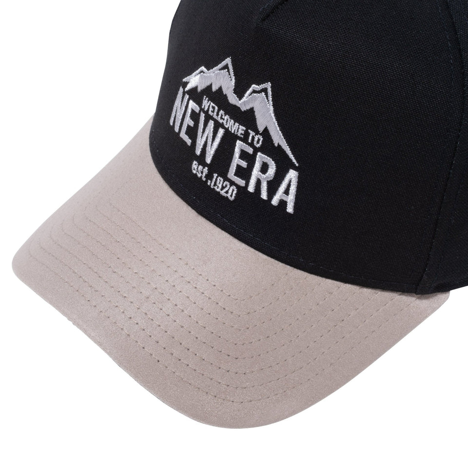 9FORTY A-Frame Duck Canvas ダックキャンバス Walcome to New Era ブラック サンドベージュスウェードバイザー【ニューエラアウトドア】 - 13327710-OSFM | NEW ERA ニューエラ公式オンラインストア