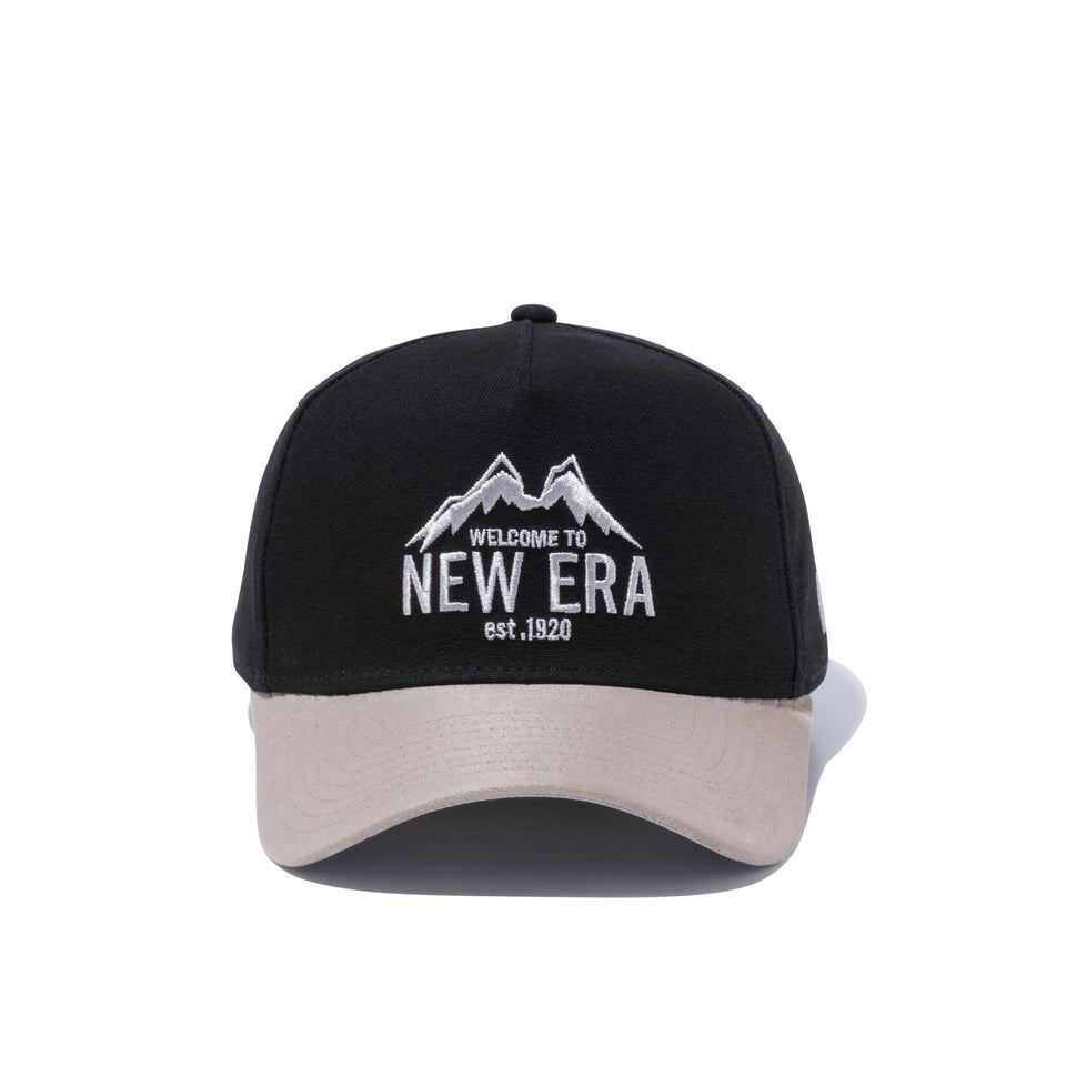 9FORTY A-Frame Duck Canvas ダックキャンバス Walcome to New Era ブラック サンドベージュスウェードバイザー【ニューエラアウトドア】 - 13327710-OSFM | NEW ERA ニューエラ公式オンラインストア