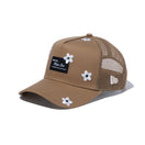 9FORTY A-Frame トラッカー Flower Embroidery ウーブンパッチ カーキ - 14109723-OSFM | NEW ERA ニューエラ公式オンラインストア