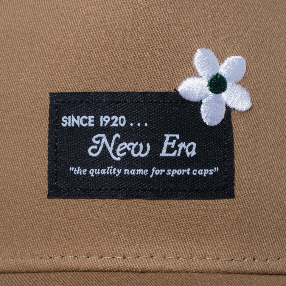 9FORTY A-Frame トラッカー Flower Embroidery ウーブンパッチ カーキ - 14109723-OSFM | NEW ERA ニューエラ公式オンラインストア