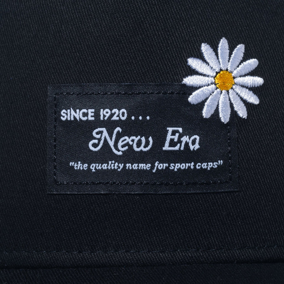 9FORTY A-Frame トラッカー Flower Embroidery ウーブンパッチ ブラック - 14109724-OSFM | NEW ERA ニューエラ公式オンラインストア