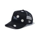 9FORTY A-Frame トラッカー Flower Embroidery ウーブンパッチ ブラック - 14109724-OSFM | NEW ERA ニューエラ公式オンラインストア