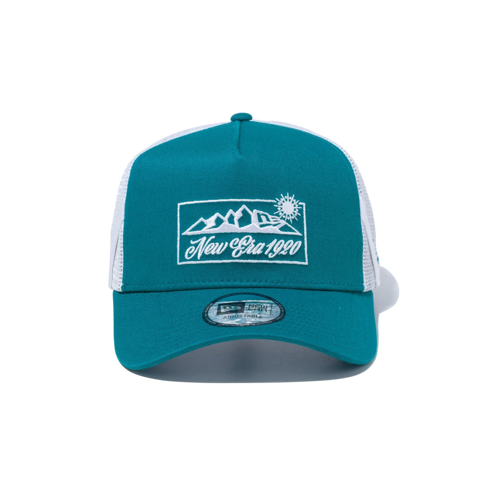 9FORTY A-Frame トラッカー Function Side Loop Mountain Range シャークティール 【ニューエラアウトドア】 - 13772431-OSFM | NEW ERA ニューエラ公式オンラインストア