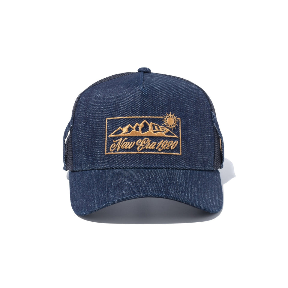 9FORTY A-Frame トラッカー Function Side Loop Mountain Range デニム 【ニューエラアウトドア】 - 13772433-OSFM | NEW ERA ニューエラ公式オンラインストア