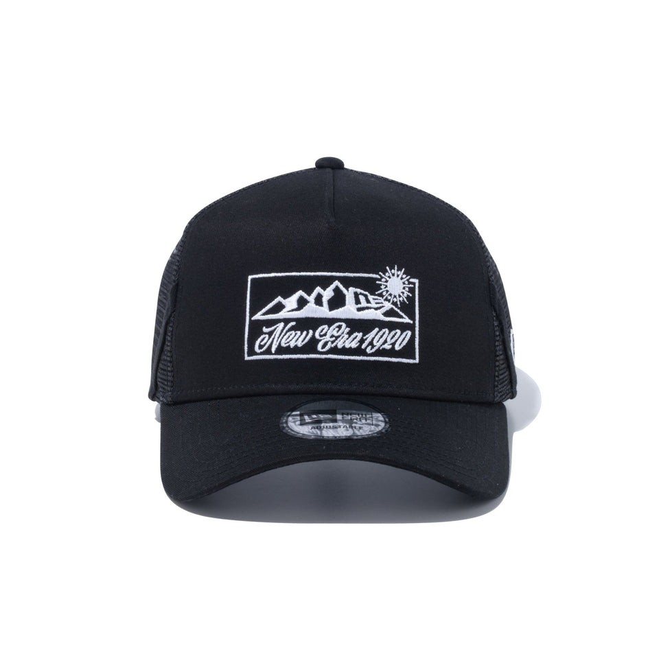9FORTY A-Frame トラッカー Function Side Loop Mountain Range ブラック 【ニューエラアウトドア】 - 13772434-OSFM | NEW ERA ニューエラ公式オンラインストア